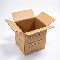 Cartons ondulés recyclables personnalisés de luxe, résistants, imprimés, pour l'expédition, le déménagement, l'emballage, les boîtes pliantes en papier
