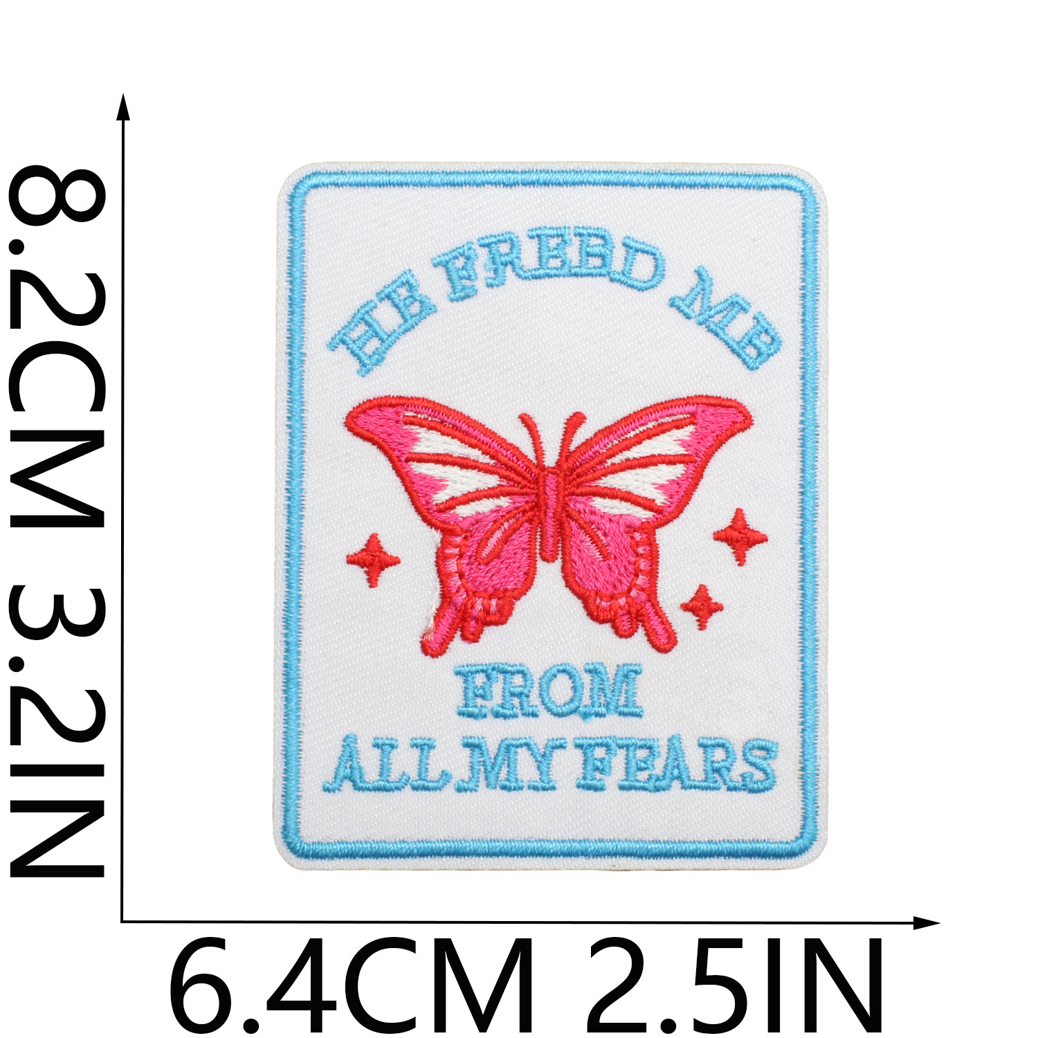 6-he freed me-blue+white