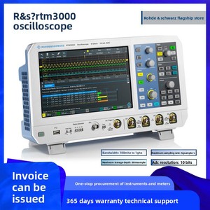 ออสซิลโลสโคปดิจิตอล RS Rohde & Schwarz รุ่น RTM3004 สำหรับงานอุตสาหกรรม ช่องสัญญาณสี่ช่อง ความถี่แบนด์วิดท์ 1G  ความเร็วการสุ่มตัวอย่าง 5 GS/s รุ่น RTM3004 ความแม่นยำสูง - Product Image 3
