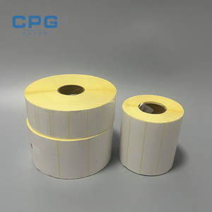 Thermal Paper Supplier Wholesale Self Adhesive Label Paper White Thermal Label Paper Roll 75x50mm for Express Waybill Printing - Product Image 1