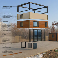 Vente directe usine : Maison conteneur extensible 20 pieds/40 pieds à vendre, 2, 3 ou 4 chambres, maison préfabriquée compacte, maison mobile modulaire personnalisable