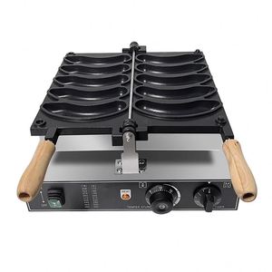 Gaufrier commercial automatique à gaz et électrique, antiadhésif, pour gaufres longues en forme de banane, idéal pour les restaurants de restauration rapide et les snack-bars. - Product Image 2