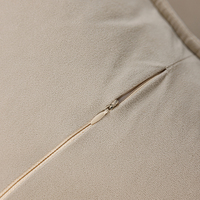 Housse de coussin carrée en chenille douce aspect lin, style ferme moderne, beige, pour salon et hôpital, décoration intérieure