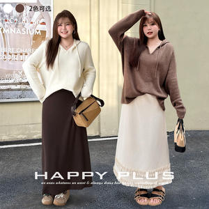 Suéter de Punto con Capucha para Mujer Runqi, Corte Holgado, Cálido, Grosor Medio, Otoño Invierno, Casual, Manga Larga, con Etiqueta - Product Image 5