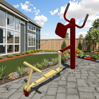 Equipo de ejercicio al aire libre de acero duradero Equipo de ejercicio de gimnasio al aire libre certificado TUV para adultos para parques y jardines