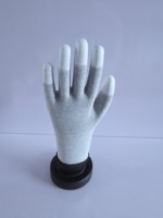 Gants de travail anti-statiques recouverts de fibres de carbone pour l'assemblage de cartes de circuits imprimés
