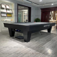 Table de billard américaine de compétition 9 pieds, 9 boules, avec système de récupération automatique des billes, modèle Black Diamond, pour salle de jeux