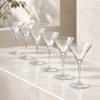 Verre à cocktail Urban Blue Sophistication de 260 ml, verre en forme de bouquet, flûte à champagne pour restaurants, hôtels, cafés et traiteurs