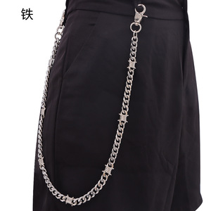 Unisex Zinc Alloy Spike Waist <b>Chain</b> Punk Fashion Accessory Daily Wear - Product Image 2