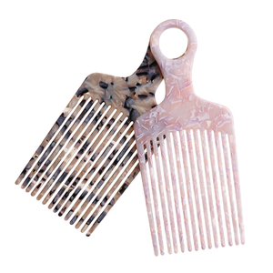 Petit peigne à cheveux bouclés faits à la maison, 1 pièce, joli accessoire de coiffure, en acétate plastique, <span class=keywords><strong>afro</strong></span>, rose, mince, pour femmes, 890165 - Product Image 6