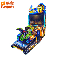 Máquina de Juego de Carreras de Motos Futuristas, Simulador de Arcade, Gabinete de Acero Resistente con 12 Meses de Garantía para FEC