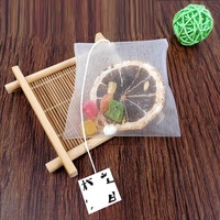 Filtre jetable se pliant de sachet à thé d'étiquette en nylon avec le matériel de fibre de maïs