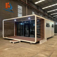 Maison capsule préfabriquée de luxe, cabane Apple entièrement meublée, mini-espace habitable pour le glamping, les stations balnéaires et les vacances.