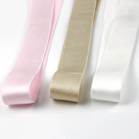 Bande élastique brillante de 25 mm pour soutien-gorge et sous-vêtements, sangle antidérapante en nylon pelucheux pour culottes et textiles de maison