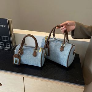 Denim Pillow Handbag Women Vintage 2026 New Fashion Zipper Polyester Casual Versatile Beach Commuting <b>Shoulder</b> Crossbody <b>Bag</b> - Product Image 5