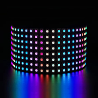DC5v Ws2812b SK6812 LED Dot Matrix Berkualitas Tinggi 8*32 16*16 8*8 Digital Addressable