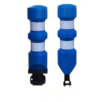 Séparateur de circulation flexible réfléchissant bleu avec base jaune, anti-collision, pour le contrôle des voies de stationnement et de campus