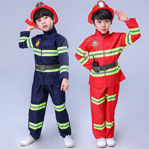 Ensembles de jouets multi-pièces Enfants <span class=keywords><strong>Pompier</strong></span> Cosplay Costumes - Product Image 4