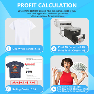 Imprimante DTF A3 en promotion, 30 cm, double tête I3200 I1600 XP600, machine d'impression UV DTF pour T-shirt - Product Image 6
