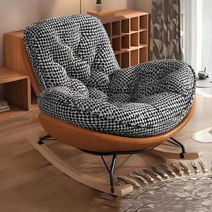 Nordic Style Single Leisure Rocking <b>Chair</b> Balcony Courtyard Living Room Comfortable Lazy Sofa <b>Chair</b> - Product Image 6