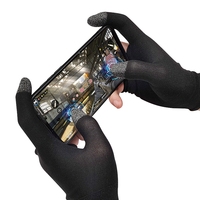 MEMO GG02 Gants à deux doigts avec fibres d'argent, gants de jeu professionnels pour téléphone portable