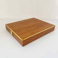 Boîte à certificats en bois pliable personnalisée, plaque de récompense en bois avec plaque dorée ou argentée Diaocai