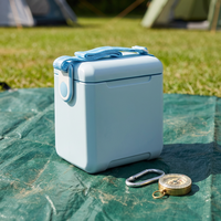 Igloo Tag-Along Too, glacière de pique-nique portable en plastique de 10,4 litres avec sangle réglable, bleu clair