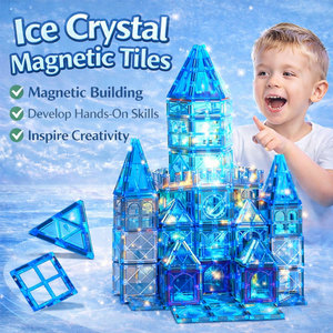 Jouets éducatifs, tuiles magnétiques Frozen, château de princesse, construction, jouets STEM pour filles et garçons, cadeaux d'anniversaire - Product Image 6