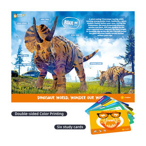 PianoPotato Tige DINOSAUR Triceratops Dino Garçon et Fille Cadeaux Éducatifs Dinosaure Oeuf De Pâques Jouet Ensemble <span class=keywords><strong>dessin</strong></span> jouets - Product Image 6