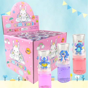 Hot Selling 12PCS Transparent Simple Color Bottle Glitter Stretchy <b>Crystal</b> Slime Kit with <b>Stitch</b> - Product Image 6