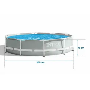 2021 INTEX 26702 piscine ovali con cornice prismatica 20 'x 10' x 48"