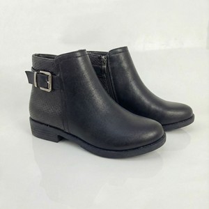 מגפי עבודה שחורים מעור דמוי עור עם רוכסן לנשים, סתיו-חורף <span class=keywords><strong>2026</strong></span>, מגפי קרסול לנשים - Product Image 2