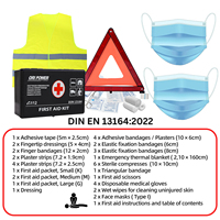 ORI-POWER Trousse de premiers secours médicale en plastique, très vendue, avec fournitures médicales complètes pour voiture