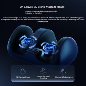 Mingzhen <b>Electric</b> Foot Massager Full-Automatic <b>Heating</b> Kneading Rolling Wireless Remote Control Foot <b>Pad</b> Cross-Border - Product Image 3