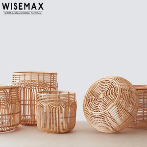 WISEMAX FURNITURE moderno naturale ecologico Indonesia Rattan <span class=keywords><strong>Design</strong></span> cestino portaoggetti <span class=keywords><strong>cesto</strong></span> portabiancheria in tessuto - Product Image 6