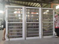 Ventanas con persianas Marco de aluminio Persianas de vidrio Ventana Jalousie Ventana con mosquitera