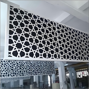 Panneaux décoratifs muraux en acier ignifuge avec placage 3D sculpté au design moderne pour façade et mur rideau intérieur - Product Image 6