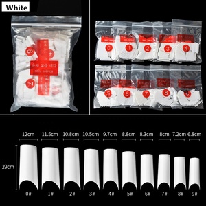 Misscheering 500 unids/set acrílico francés estilo <span class=keywords><strong>Natural</strong></span> uñas falsas consejos U-Forma de - Product Image 2