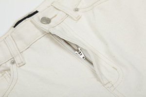 Vaqueros de <span class=keywords><strong>hombre</strong></span> de mezclilla lavada a la piedra, corte tridimensional, color <span class=keywords><strong>blanco</strong></span> puro, estilo urbano, rectos y holgados, para otoño y verano. - Product Image 5