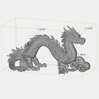 Modèle de dragon en pierre artificielle imprimé en 3D, statue d'animal mythique chinois en couleur, écologique, art de collection pour l'extérieur et l'intérieur
