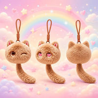 Gantungan Kunci Boneka AI, Mainan Boneka Interaktif dengan Ekspresi Lembut dan Sentuhan Responsif untuk Anak Usia 5-7 Tahun, Hadiah