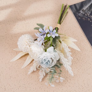 Bouquet de fleurs artificielles en rose Xiumu pour décoration de mariage et de maison CF01305 - Product Image 3