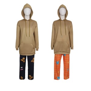 Conjunto de Pijama con Sudadera Lumi para Mujer, Informal, Tejido, Transpirable, Ropa de Casa para Otoño, Pantalones de Manga Larga - Product Image 1