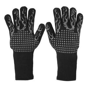 Gants de cuisine personnalisés en silicone résistants à la chaleur extrême pour barbecue, four à micro-ondes, avec support de pot - Product Image 3