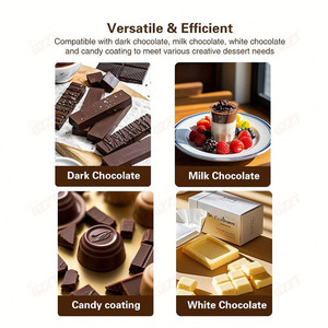 Electric Chocolate Melter <b>Machine</b> Tabletop Chocolate Dipping Coating <b>Machine</b> for Donut <b>Biscuit</b> Desserts - Product Image 6
