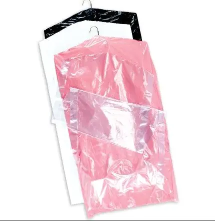Commercial clear poly hotel laundry bag on roll suit garment packaging dry cleaning cover plastic polythene bag for clothes