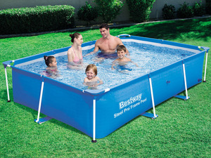 <span class=keywords><strong>Piscine</strong></span> gonflable à cadre métallique, grand sur le sol, réservoir d'eau en acier pour maisons, 3 pièces - Product Image 6
