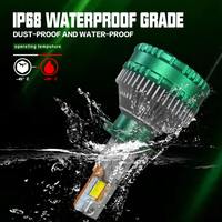 Ampoule de phare LED super lumineuse 480W 6500K H1 H4 H7 9005 9006 Canbus Trois tubes en cuivre Phare LED de voiture
