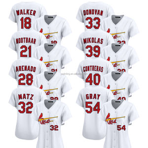 2025 St. Louis Home Limited Jersey blanco para mujer, camisetas de béisbol personalizadas con logotipos bordados, uniformes cosidos de talla grande - Product Image 1