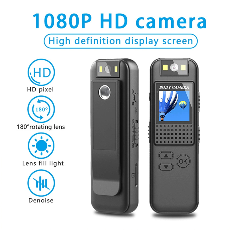 Mini Digital Body Camera 1080P FHD Portable Night Visioned Small Camcorder Body Camera Outdoor Sports Video Recorder 2
